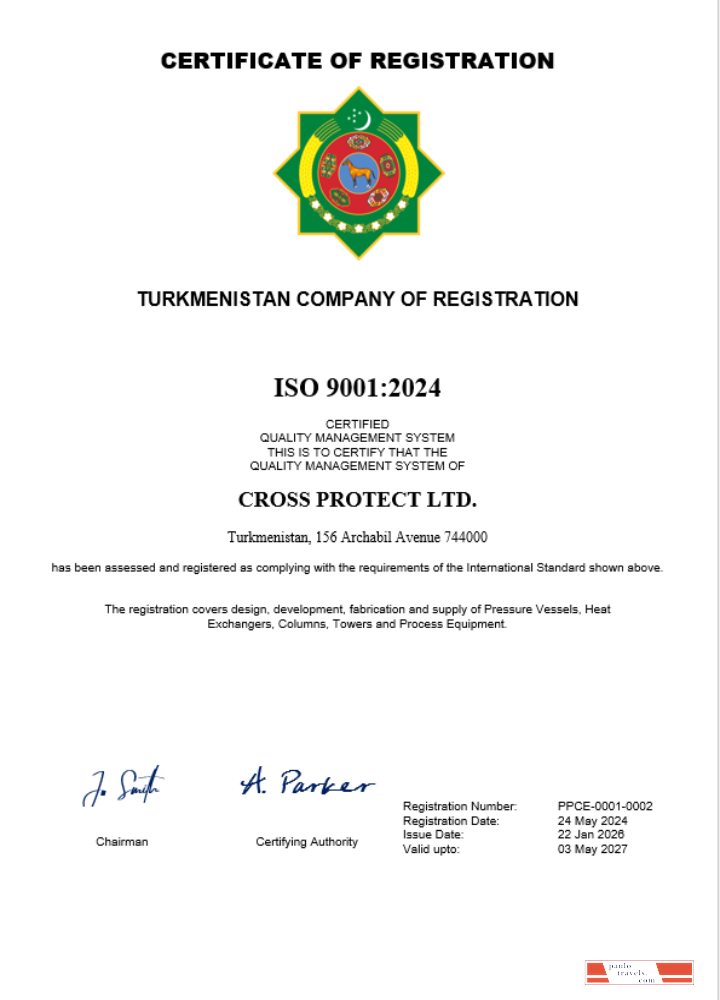 Turkmenistan business registration certificate Word and PDF template
